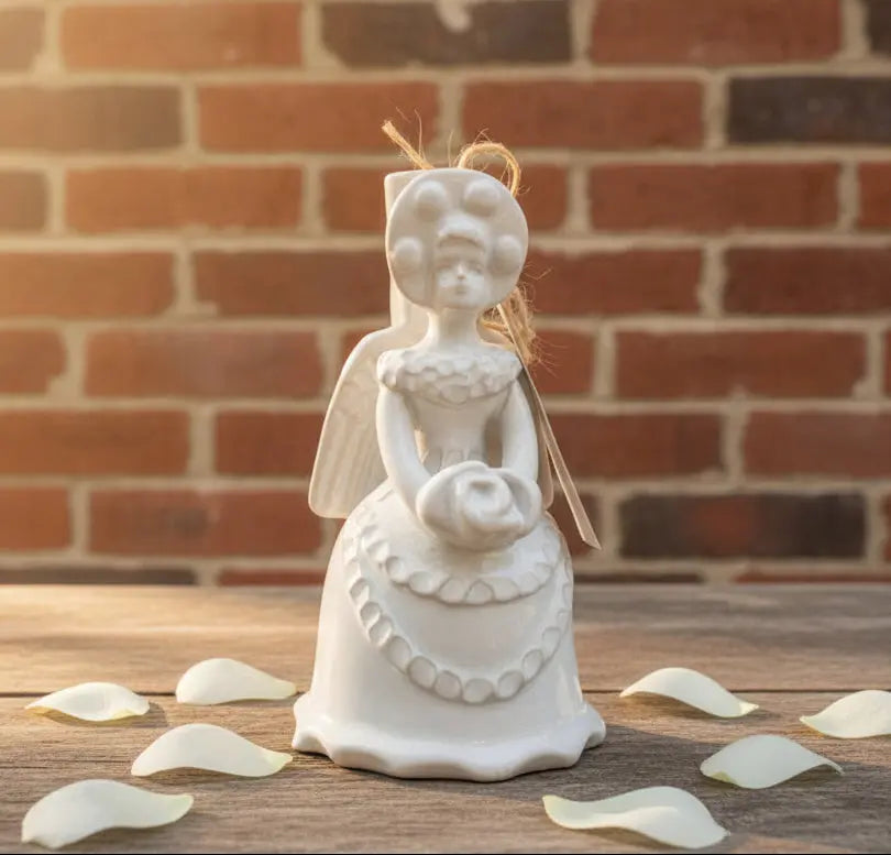 Sicilian white angel figurine folklore - mother of angels