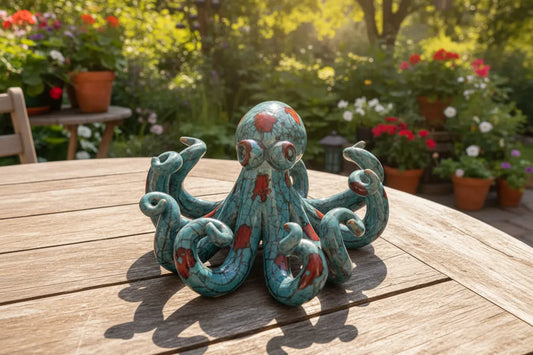 Decorative ceramic octopus 