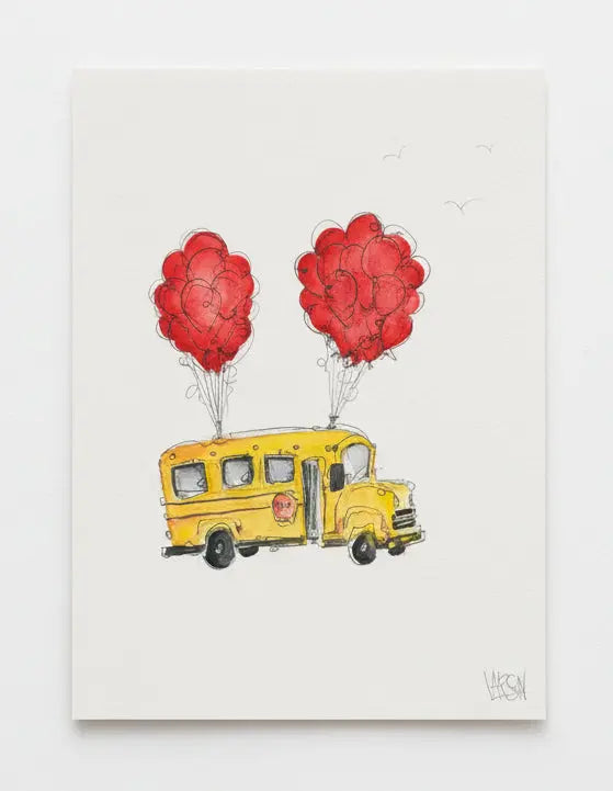 Derek Larson Original - Where we droppin’ (Unframed) Pink Raven Art Gallery