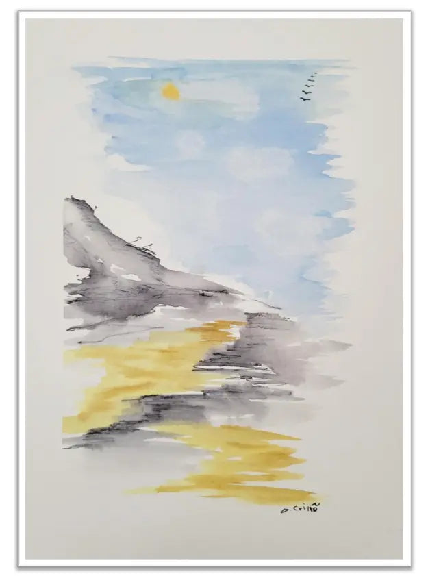 watercolor of a sailing boat