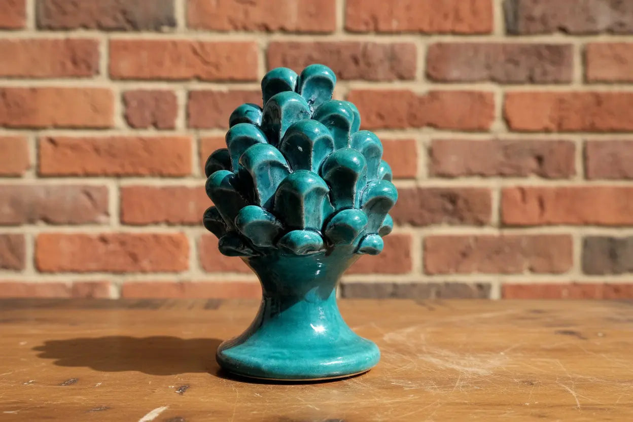 Green ceramic Sicilian pinecone 