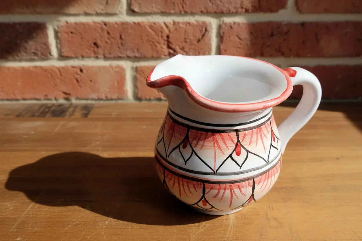 Pitcher-Quartino D4" H4" | 11 oz Pink Raven Art Gallery