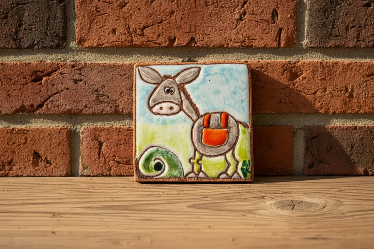 Decorative magnet with a cartoon character 