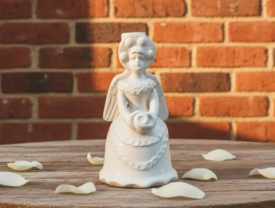 Sicilian white angel figurine folklore  - mother of angels 